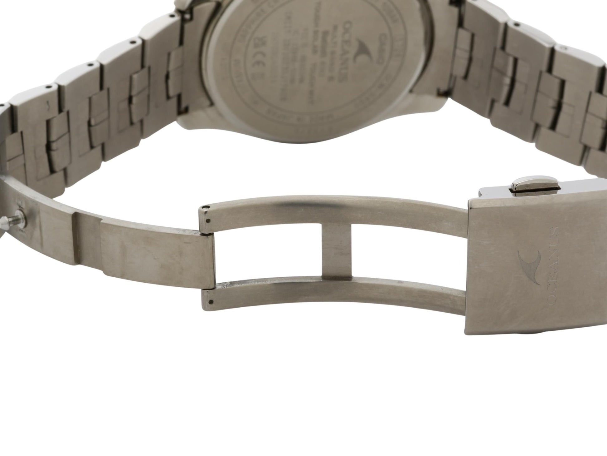 CASIO カシオ 時計 オシアナス Manta S400 Series OCWS4001AJF ブラック シルバー チタン メンズ アナログ 美品