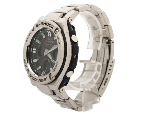 CASIO カシオ 時計 GSHOCK GSTEEL GSTW100 Series GSTW110D1AJF ブラック シルバー 樹脂 ステンレススチール メンズ アナデジ