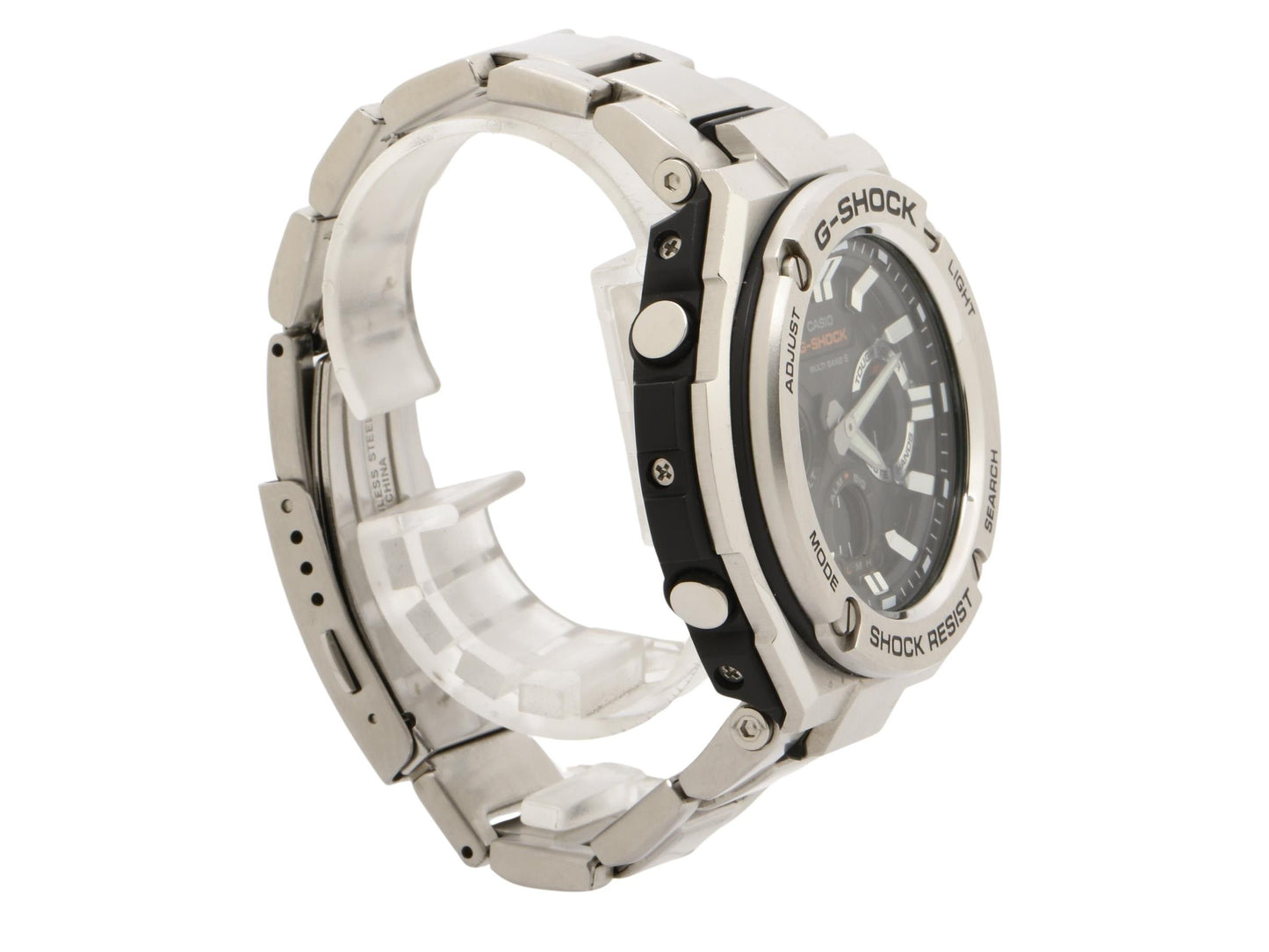 CASIO カシオ 時計 GSHOCK GSTEEL GSTW100 Series GSTW110D1AJF ブラック シルバー 樹脂 ステンレススチール メンズ アナデジ