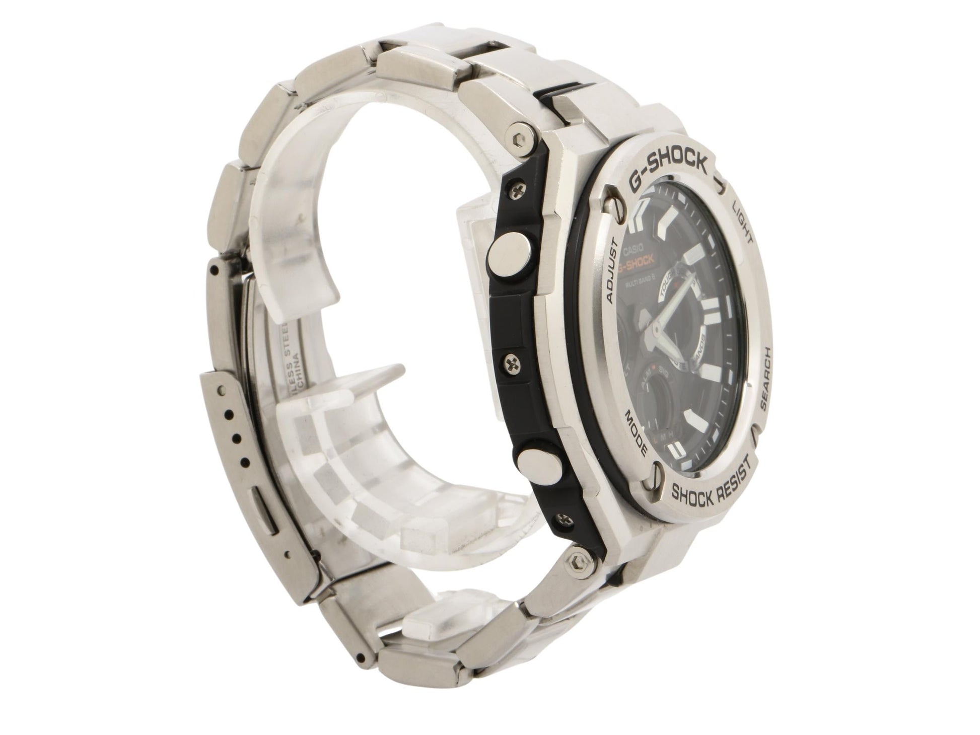 CASIO カシオ 時計 GSHOCK GSTEEL GSTW100 Series GSTW110D1AJF ブラック シルバー 樹脂 ステンレススチール メンズ アナデジ