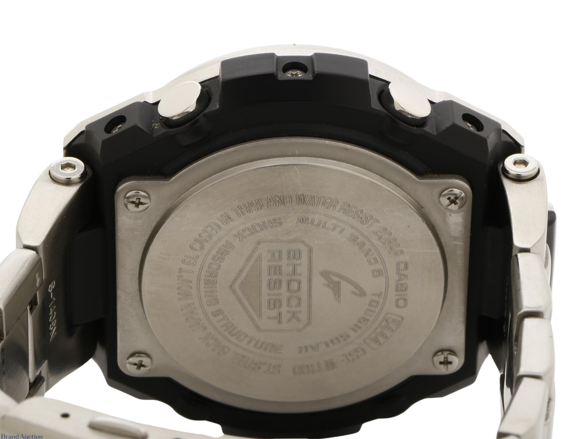 CASIO カシオ 時計 GSHOCK GSTEEL GSTW100 Series GSTW110D1AJF ブラック シルバー 樹脂 ステンレススチール メンズ アナデジ