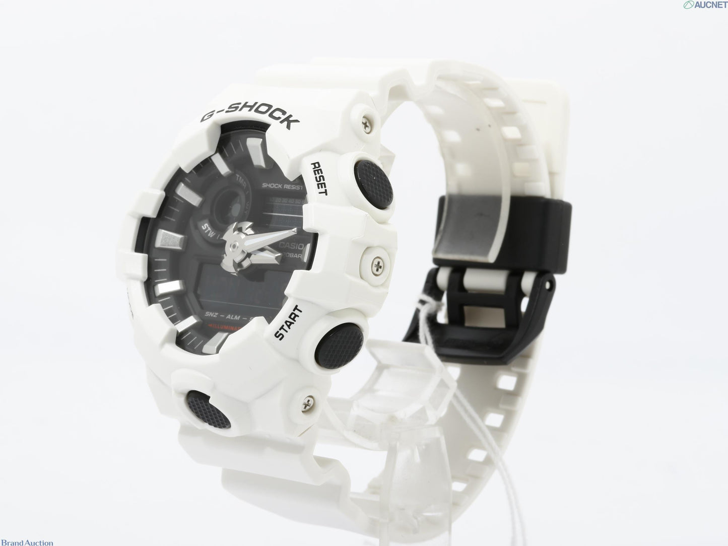 CASIO カシオ 時計 GSHOCK ANALOGDIGITAL GA700 SERIES GA7007AJF ブラック ホワイト 樹脂 メンズ アナデジ 新品未使用展示品