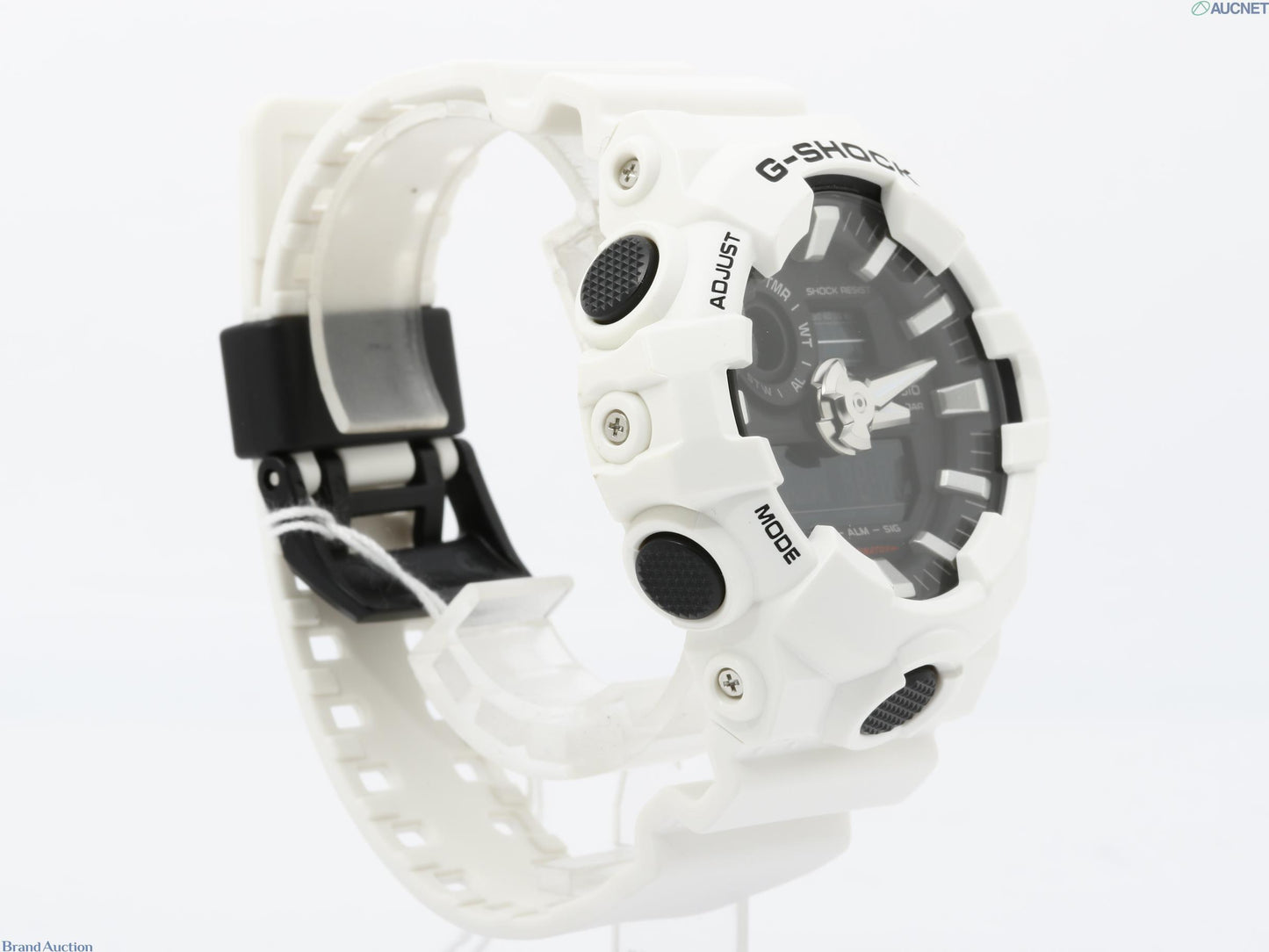 CASIO カシオ 時計 GSHOCK ANALOGDIGITAL GA700 SERIES GA7007AJF ブラック ホワイト 樹脂 メンズ アナデジ 新品未使用展示品