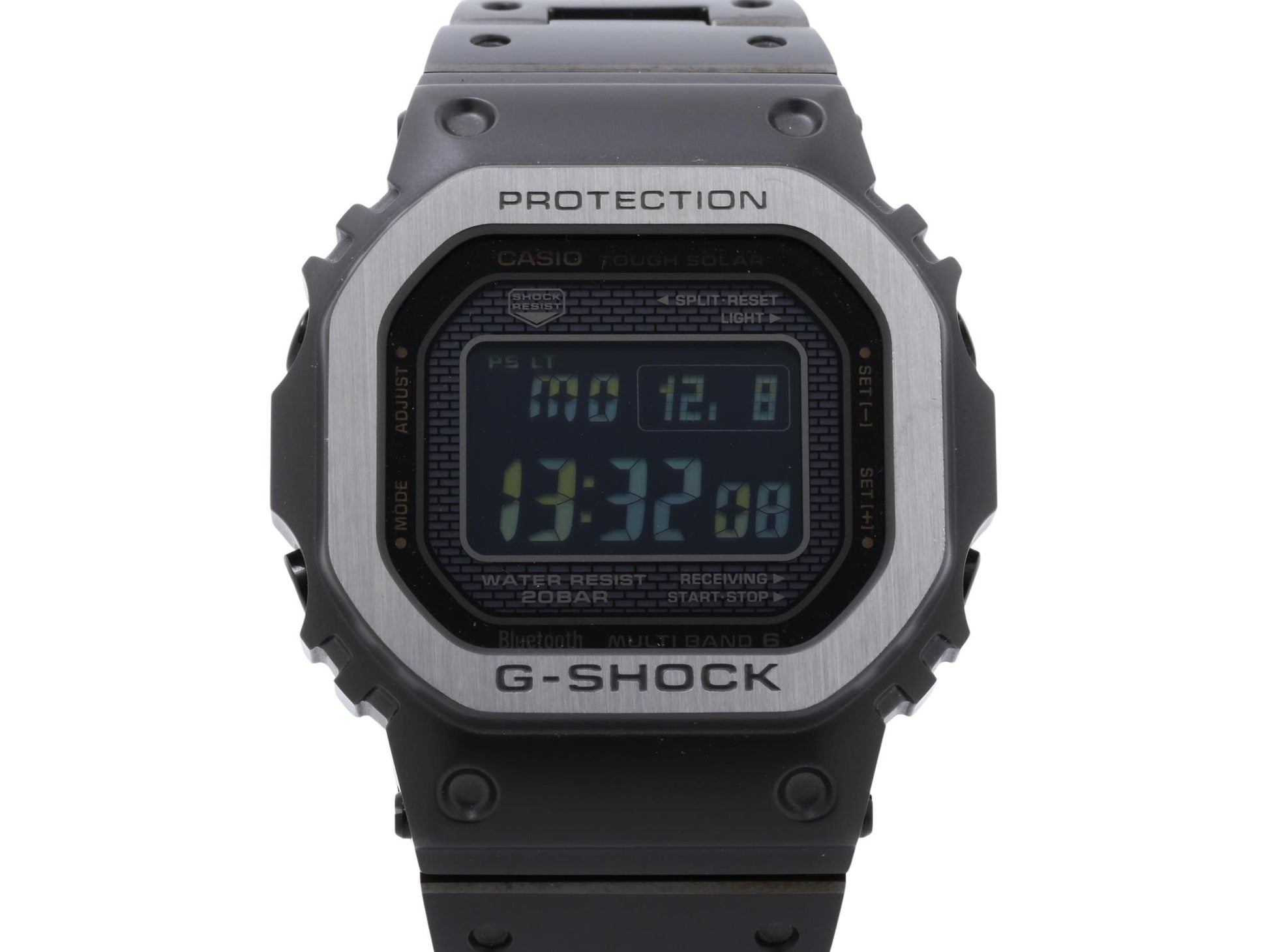 CASIO カシオ 時計 GSHOCK FULL METAL 5000 SERIES GMWB5000MB1JF ブラック ステンレススチール メンズ デジタル 美品