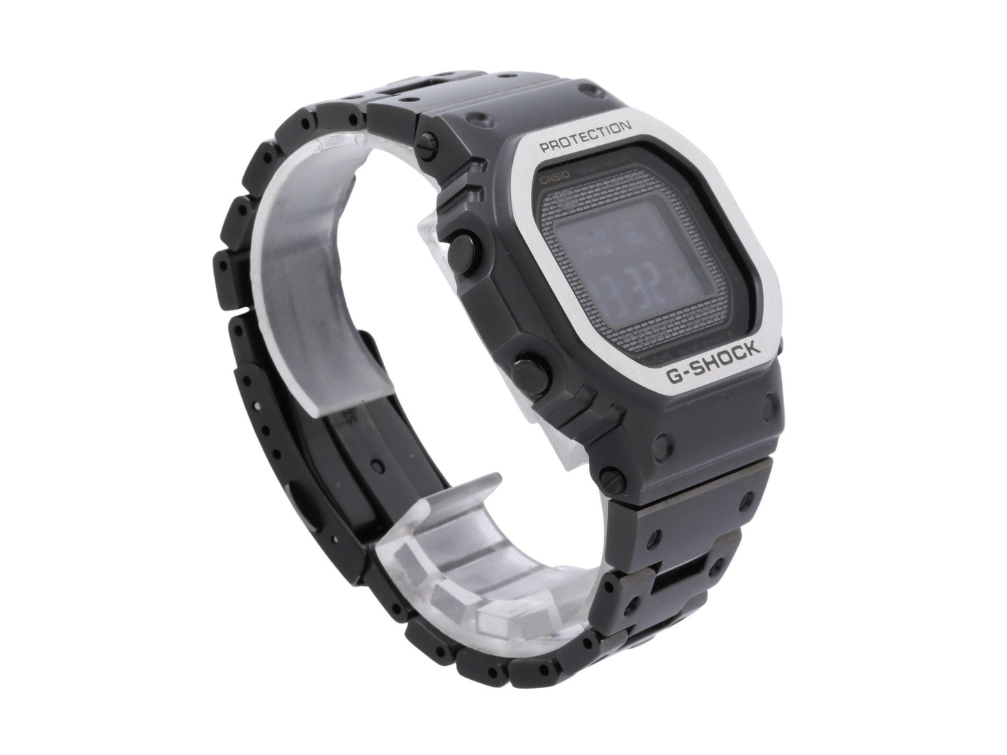 CASIO カシオ 時計 GSHOCK FULL METAL 5000 SERIES GMWB5000MB1JF ブラック ステンレススチール メンズ デジタル 美品