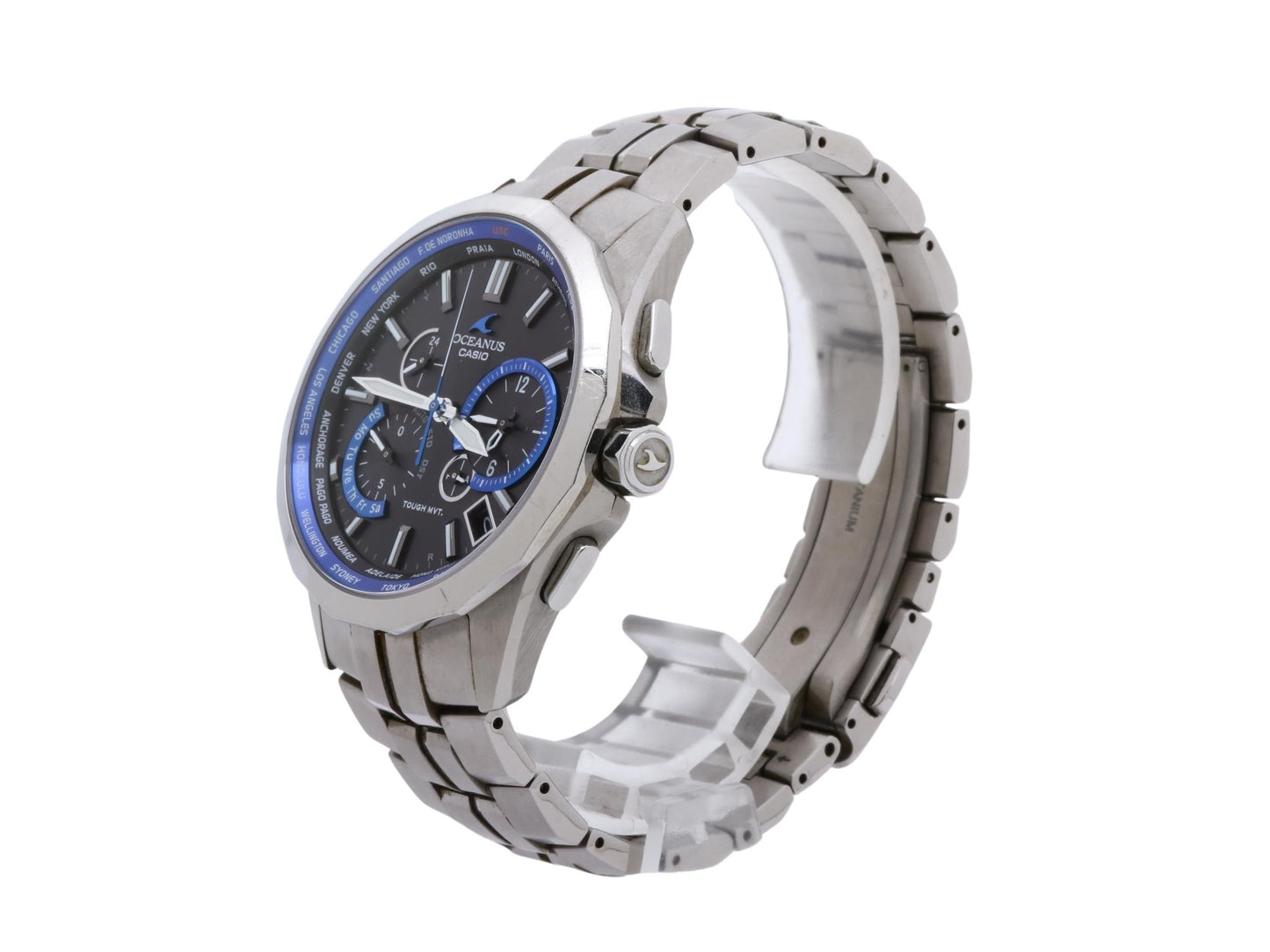 CASIO カシオ 時計 オシアナス マンタ OCWS24001AJF ブラック シルバー チタン メンズ アナログ