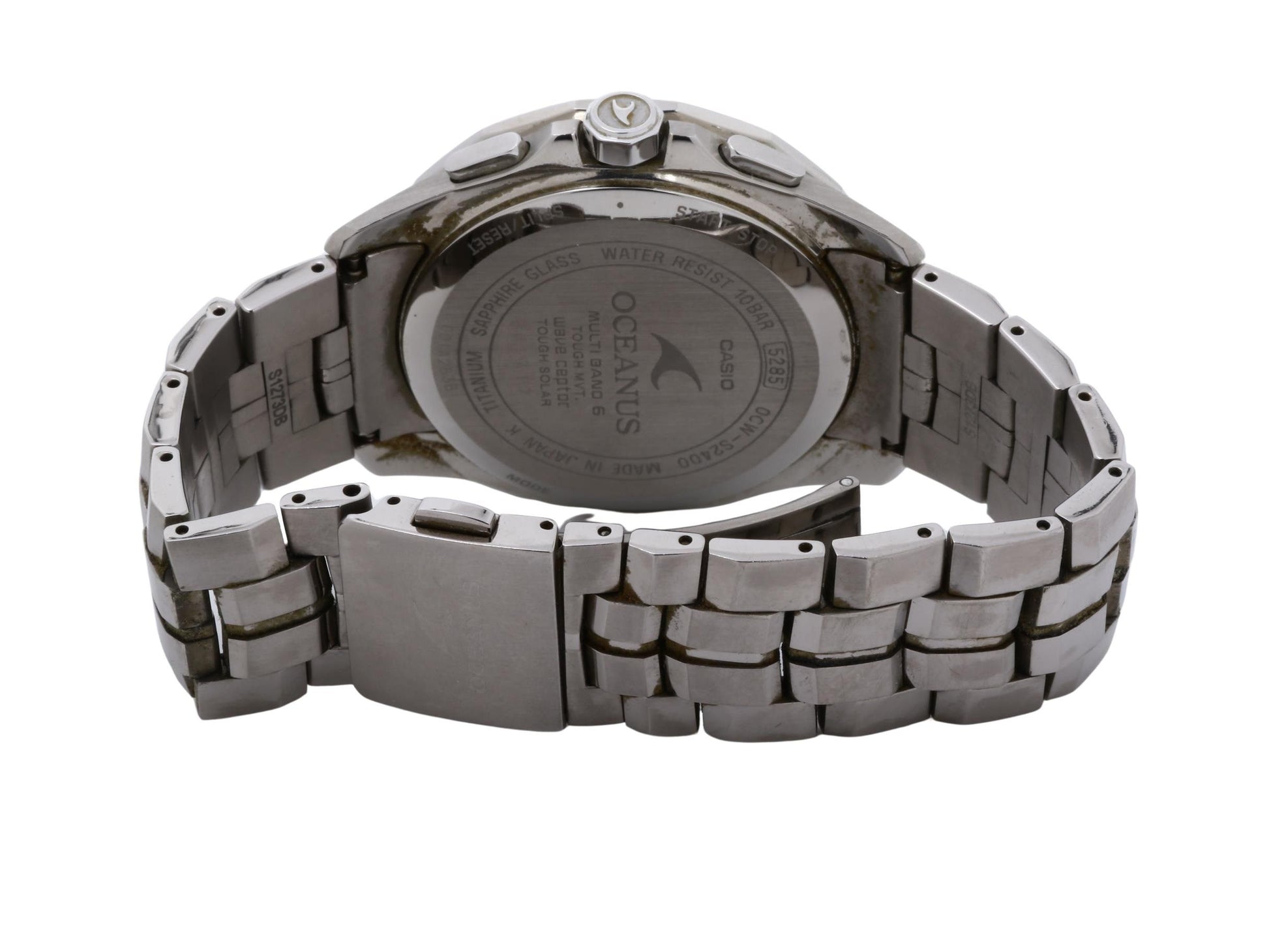 CASIO カシオ 時計 オシアナス マンタ OCWS24001AJF ブラック シルバー チタン メンズ アナログ