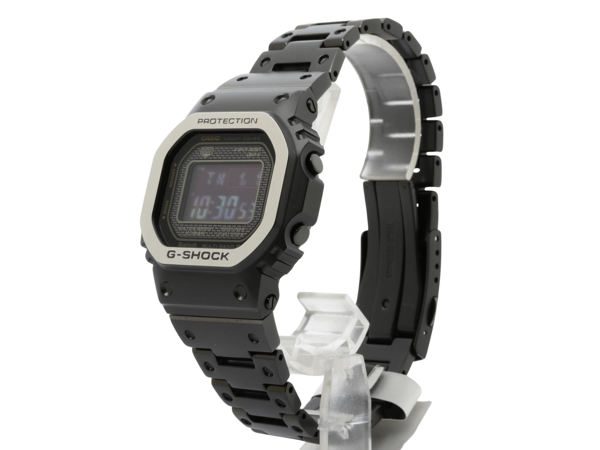 CASIO カシオ 時計 GSHOCK FULL METAL 5000 SERIES GMWB5000MB1JF ブラック ステンレススチール メンズ デジタル 超美品