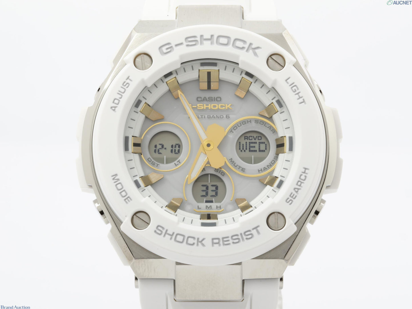 CASIO カシオ 時計 GSHOCK GSTEEL Mid Size Series GSTW3007AJF ホワイト 樹脂 ステンレススチール メンズ アナデジ 新品未使用展示品