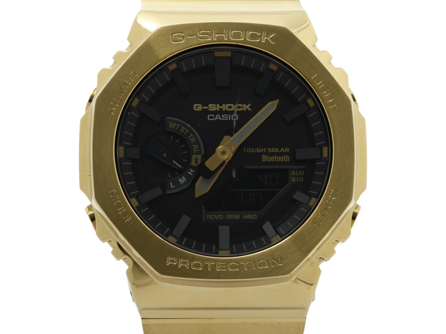 CASIO カシオ 時計 GSHOCK FULL METAL 2100 Series GMB2100GD9AJF ブラック ゴールド ステンレススチール メンズ アナデジ