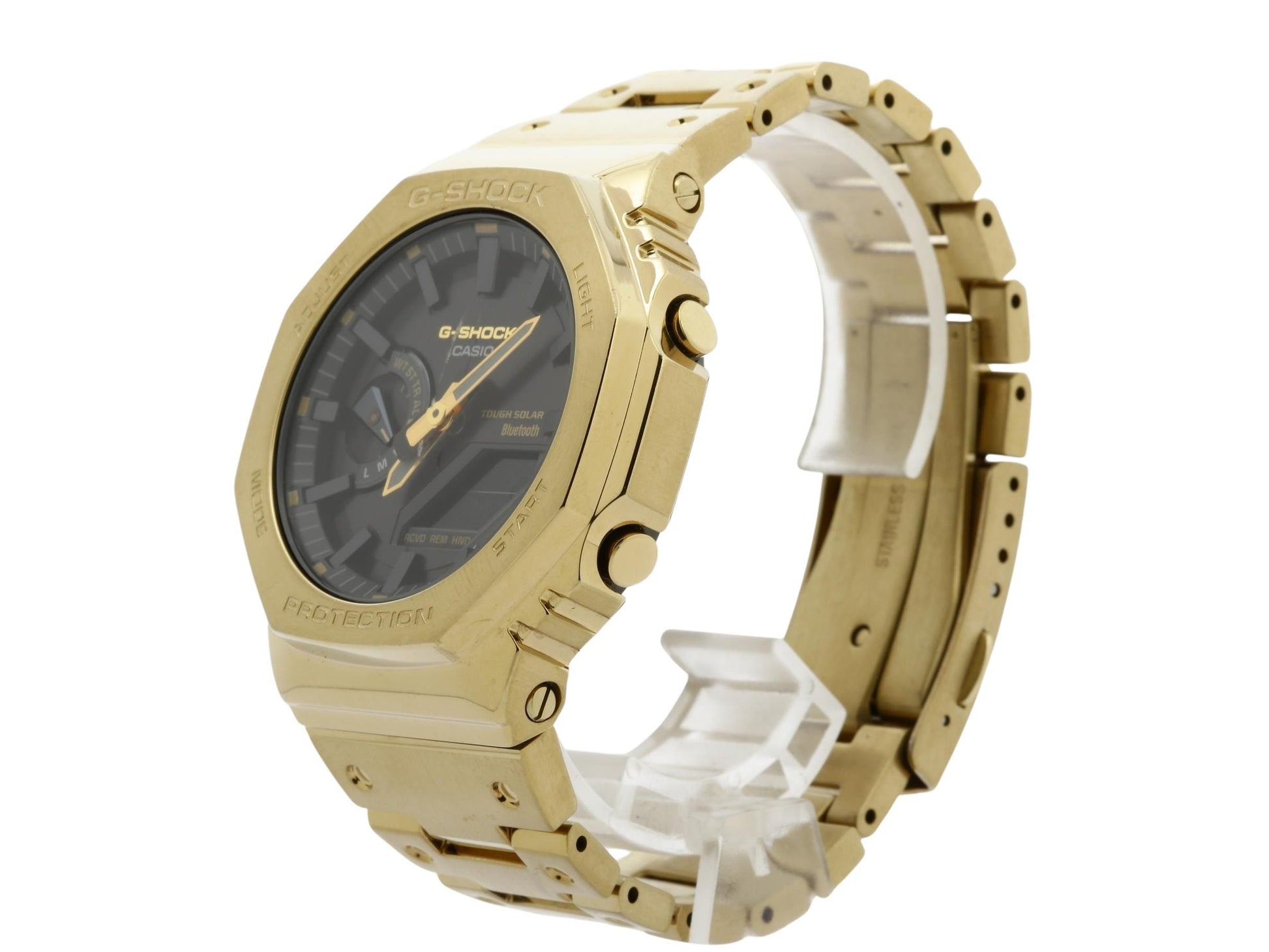 CASIO カシオ 時計 GSHOCK FULL METAL 2100 Series GMB2100GD9AJF ブラック ゴールド ステンレススチール メンズ アナデジ