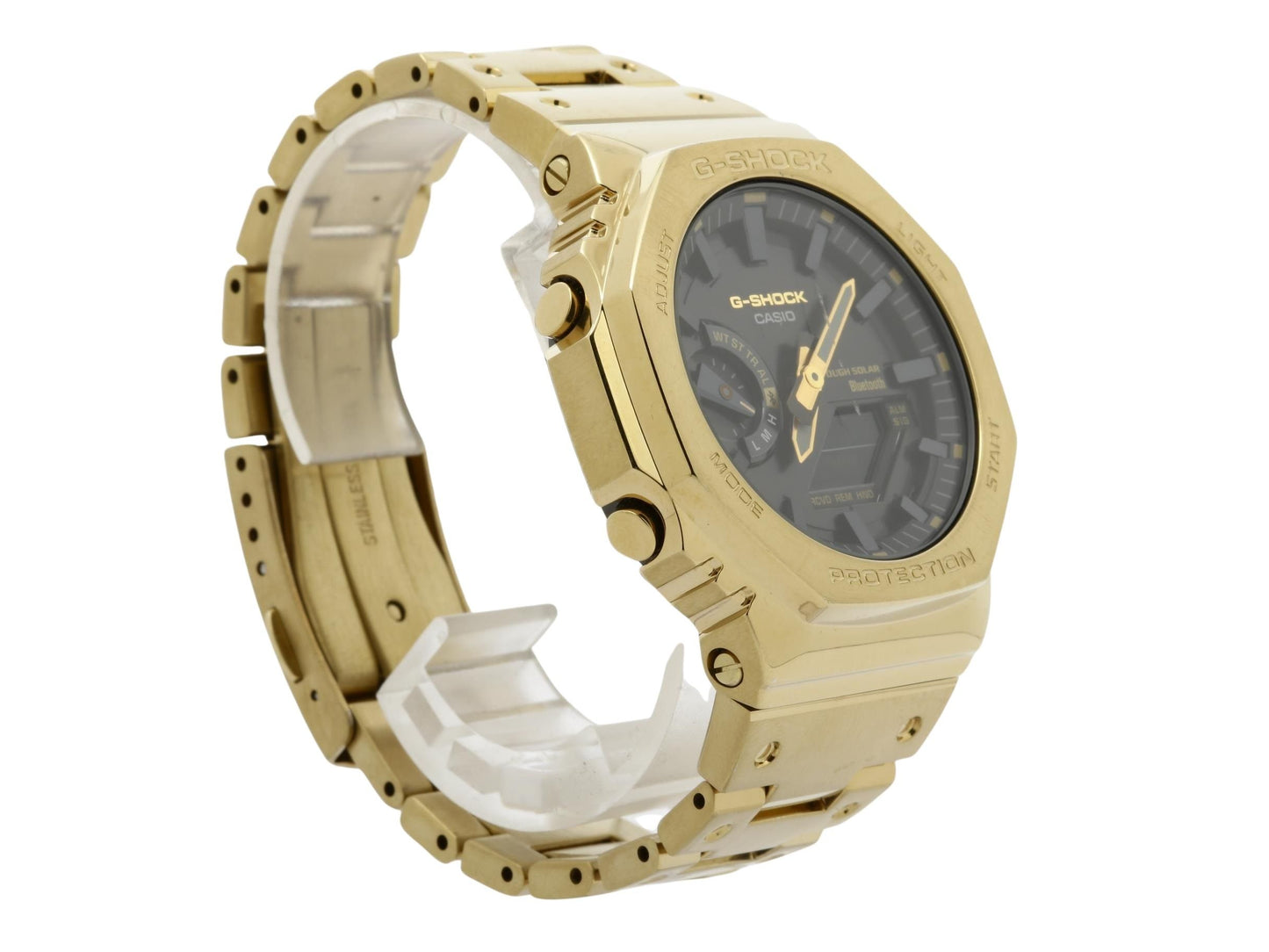 CASIO カシオ 時計 GSHOCK FULL METAL 2100 Series GMB2100GD9AJF ブラック ゴールド ステンレススチール メンズ アナデジ