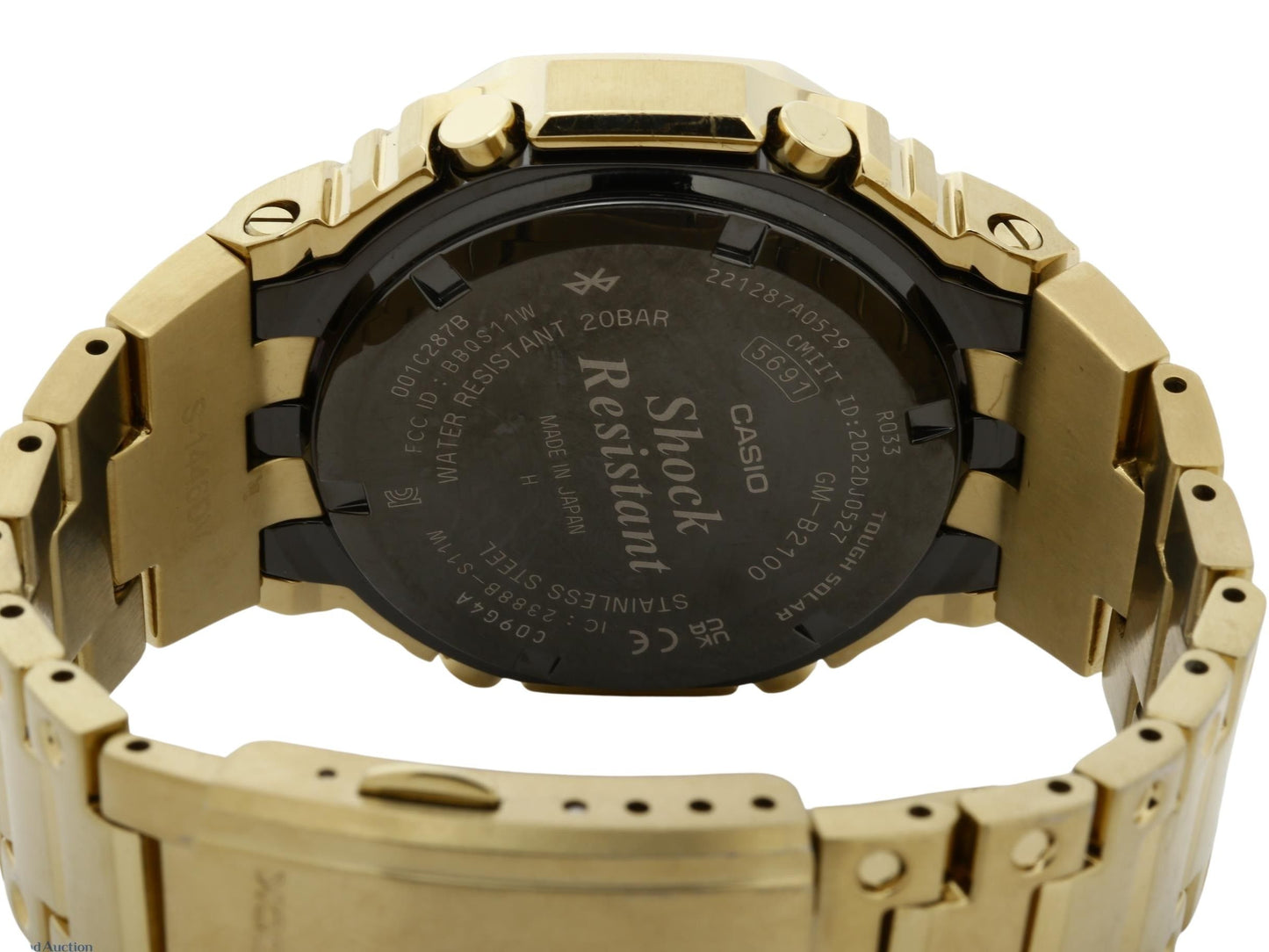 CASIO カシオ 時計 GSHOCK FULL METAL 2100 Series GMB2100GD9AJF ブラック ゴールド ステンレススチール メンズ アナデジ