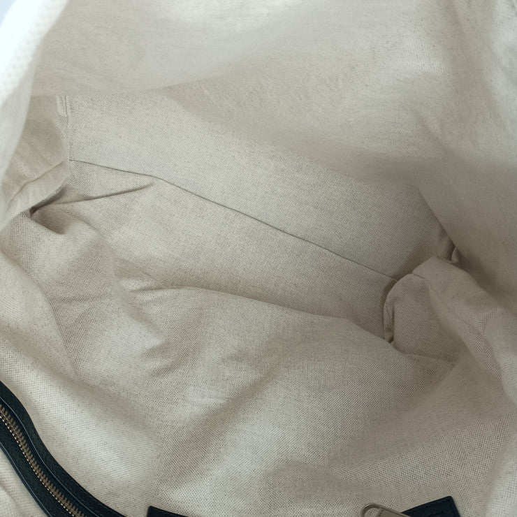 超美品 GUCCI グッチ トートバッグ エンボス ディテール付き キャンバス トートバッグ 782741 アイボリー系 ブラック系 キャンバス ユニセックス 2WAY ショルダーバッグ