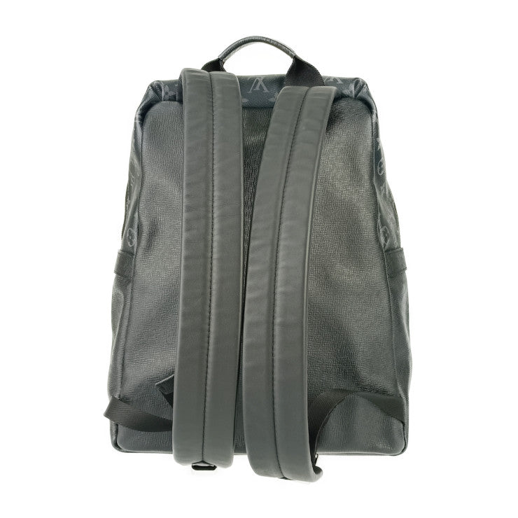 超美品 LOUIS VUITTON ルイ ヴィトン リュックサック ディスカバリー･バックパック M30230 ブラック グレー シルバー金具 タイガ･レザー モノグラム･エクリプス キャンバス メンズ タイガラマ