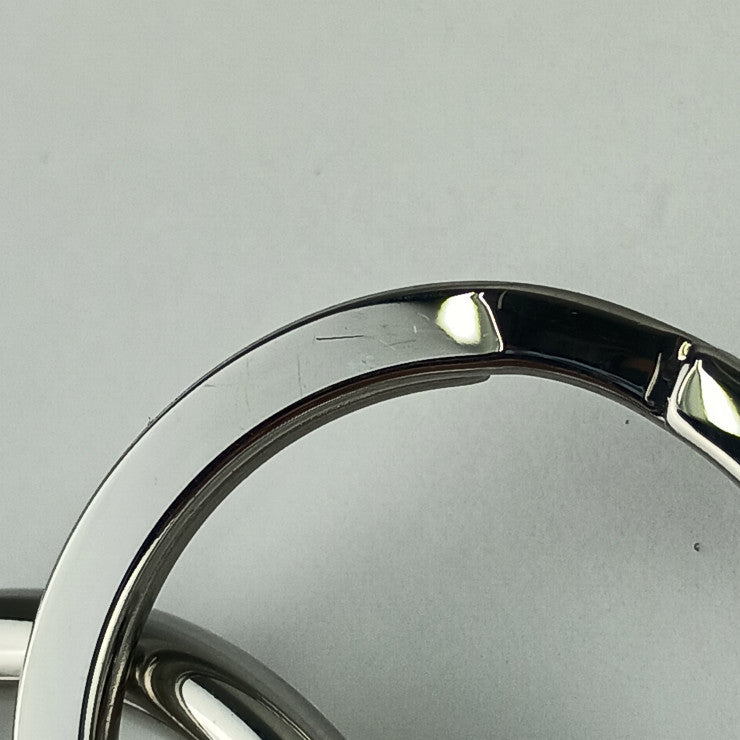 美品 HERMES エルメス キーホルダー フェール・ア・シュヴァル - シルバー メタル ユニセックス キーリング バッグチャーム 馬蹄モチーフ