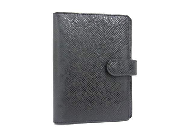 LOUIS VUITTON ルイヴィトン スケジュール帳 アジェンダPM R20426 アルドワーズ ブラック系 タイガ メンズ 6穴式