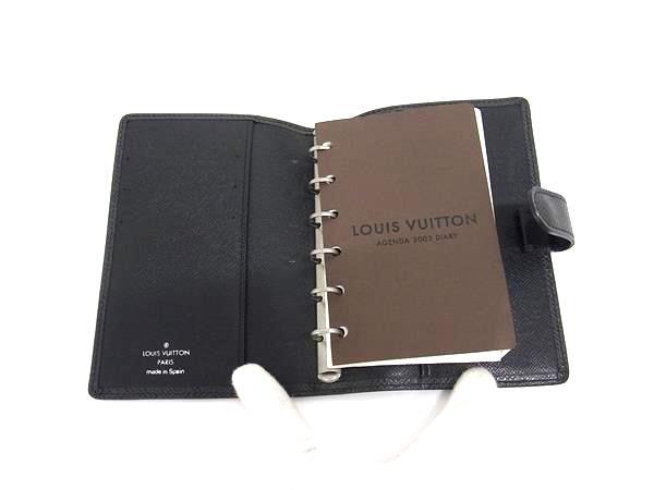 LOUIS VUITTON ルイヴィトン スケジュール帳 アジェンダPM R20426 アルドワーズ ブラック系 タイガ メンズ 6穴式