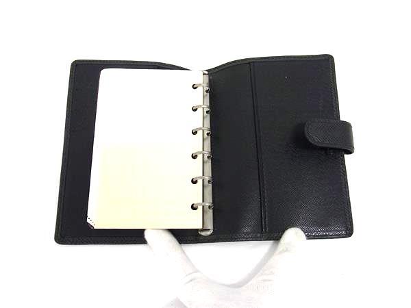 LOUIS VUITTON ルイヴィトン スケジュール帳 アジェンダPM R20426 アルドワーズ ブラック系 タイガ メンズ 6穴式