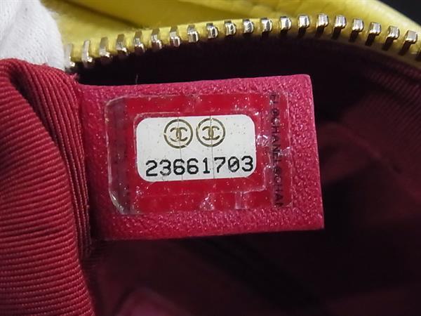 CHANEL シャネル ショルダーバッグ ガブリエル ドゥ シャネル スモールホーボー A91810 ネイビー イエロー レッド スエード レザー レディース ココマーク チェーン ゴールド金具 シルバー金具