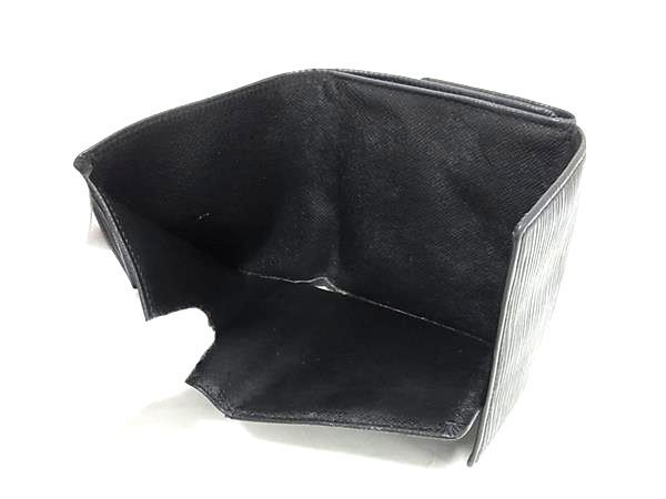 LOUIS VUITTON ルイヴィトン 財布 ポルトモネ ビエ カルトクレディ M63482 ブラック エピ レディース 三つ折り ゴールド金具