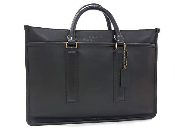 COACH コーチ ビジネスバッグ レガシー 70723 ブラック レザー メンズ