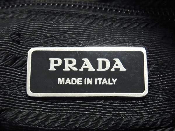 美品 PRADA プラダ ショルダーバッグ トライアングルロゴ - ブラック テスート ナイロン ユニセックス 三角ロゴプレート 白タグ シルバー金具