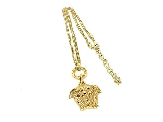 VERSACE ヴェルサーチェ ネックレス メデューサ - ゴールド メタル ユニセックス 3連