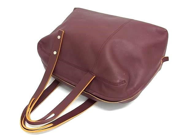 美品 LOEWE ロエベ ハンドバッグ エルカノ - ボルドー系 レザー レディース