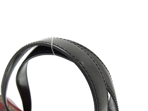 PRADA プラダ ハンドバッグ - ボルドー ブラック パテントレザー レディース シルバー金具