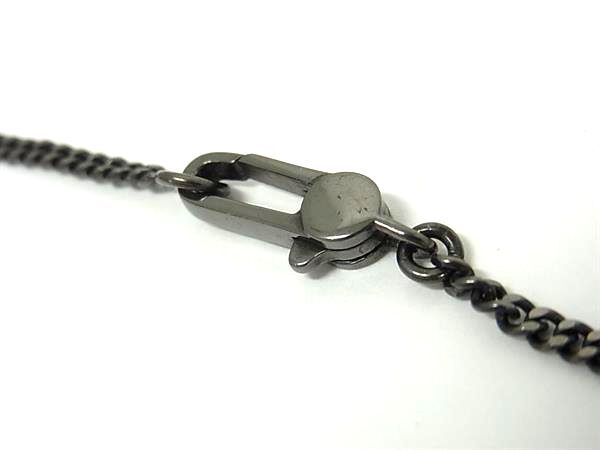 GUCCI グッチ ネックレス ディアマンテ 341899 ガンメタ ブラック SV925 ユニセックス