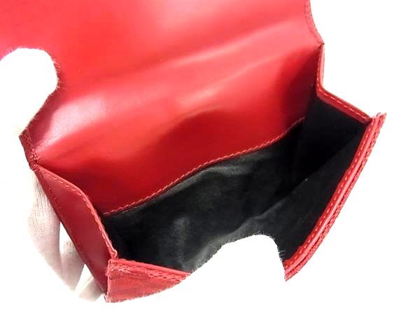 GUCCI グッチ 財布 ジャッキー 035 2091 2131 レッド GGキャンバス×レザー レディース GG柄 二つ折り 財布 シルバー金具