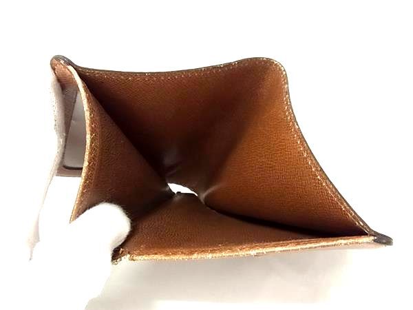 LOUIS VUITTON ルイヴィトン 財布 モノグラム ポルトビエ カルト ブルー M60905 ブラウン PVC レザー ユニセックス 二つ折り 財布