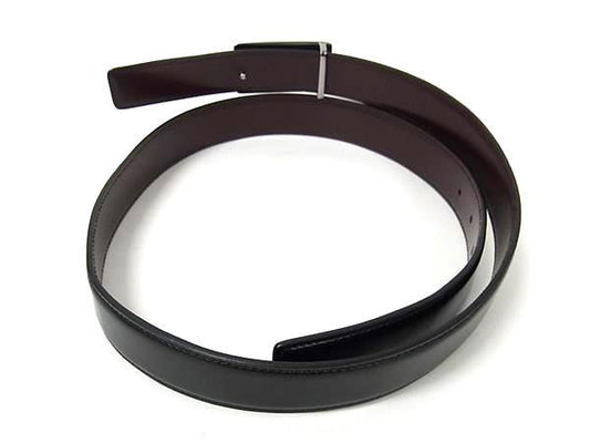 GUCCI グッチ ベルト Ｇロゴ 124691 ブラック ブラウン レザー レディース シルバー金具 美品