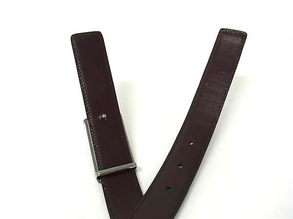 GUCCI グッチ ベルト Ｇロゴ 124691 ブラック ブラウン レザー レディース シルバー金具 美品