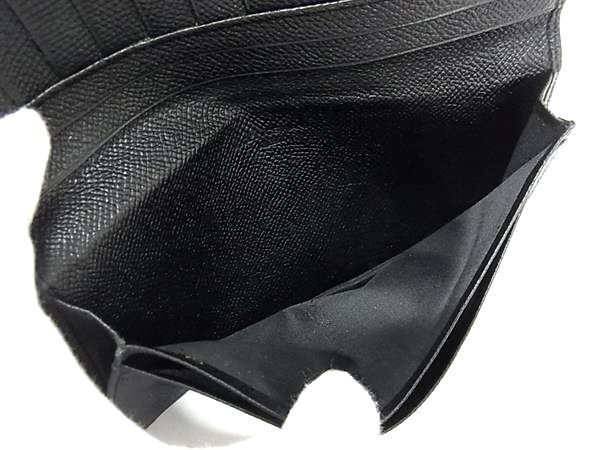 BVLGARI ブルガリ 財布 クラシコ 20308 ブラック レザー メンズ 二つ折り 長財布 美品