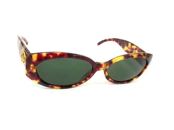 GUCCI グッチ サングラス インターロッキングG GG 2196/S ブラウン プラスチック ユニセックス べっ甲調 美品