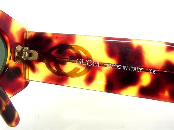 GUCCI グッチ サングラス インターロッキングG GG 2196/S ブラウン プラスチック ユニセックス べっ甲調 美品