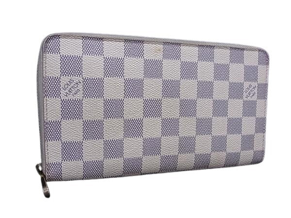 LOUIS VUITTON ルイヴィトン 財布 ダミエアズール ジッピーオーガナイザー N60012 アズール PVC レザー ユニセックス ラウンドファスナー 長財布