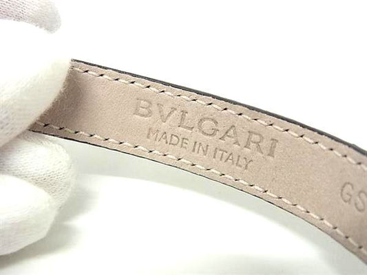 BVLGARI ブルガリ ブレスレット モネーテ ブレスレット - ブラック系 パイソン×レザー レディース コインモチーフ ゴールド金具 超美品