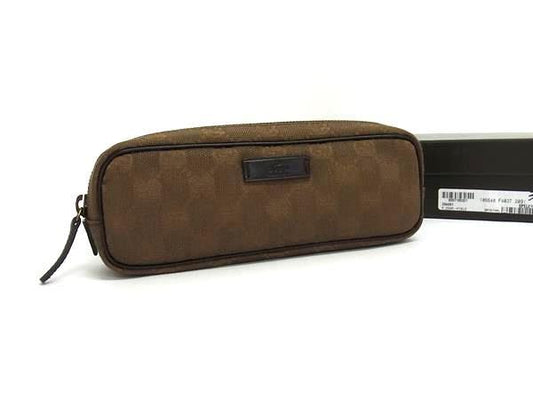 GUCCI グッチ マルチケース ペンケース 106648 ブラウン系 GGキャンバス×レザー ユニセックス 新古未使用展示品