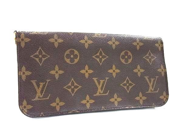 LOUIS VUITTON ルイヴィトン 長財布 モノグラム ポルトフォイユ アンソリット M60227 ブラウン×ヴィオレ PVC×レザー レディース 二つ折り財布 L字ファスナー ゴールド金具