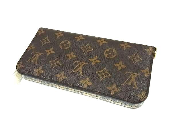 LOUIS VUITTON ルイヴィトン 長財布 モノグラム ポルトフォイユ アンソリット M60227 ブラウン×ヴィオレ PVC×レザー レディース 二つ折り財布 L字ファスナー ゴールド金具