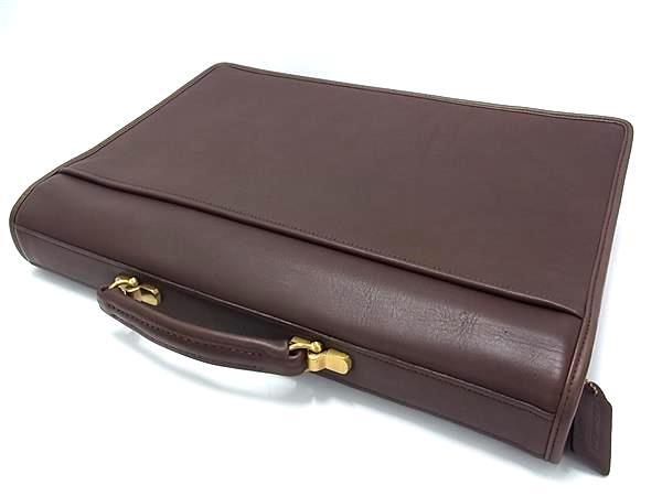 COACH コーチ ビジネスバッグ オールドコーチ ブリーフケース 5353 ブラウン系 グラブタンカウハイドレザー メンズ 2WAY ショルダーバッグ ゴールド金具