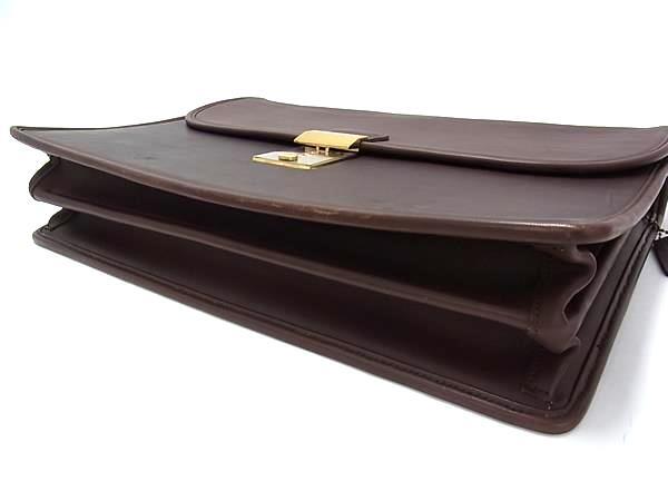 COACH コーチ ビジネスバッグ オールドコーチ ブリーフケース 5353 ブラウン系 グラブタンカウハイドレザー メンズ 2WAY ショルダーバッグ ゴールド金具