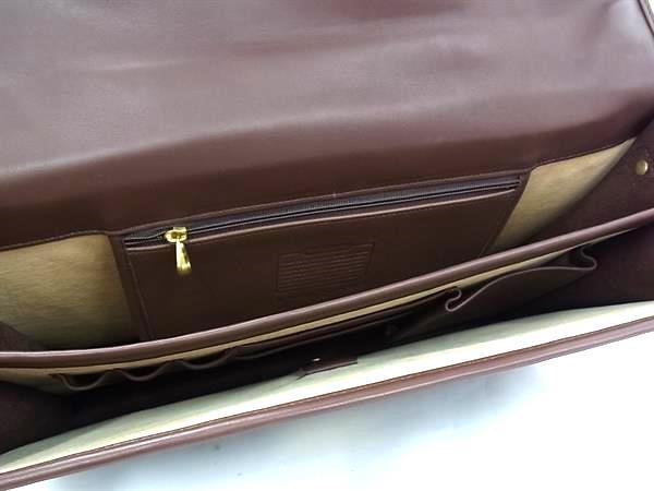 COACH コーチ ビジネスバッグ オールドコーチ ブリーフケース 5353 ブラウン系 グラブタンカウハイドレザー メンズ 2WAY ショルダーバッグ ゴールド金具