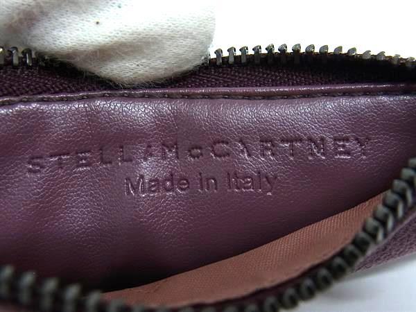 STELLA McCARTNEY ステラ マッカートニー コインケース ファラベラ フラグメントケース 422364 パープル系 エコレザー ユニセックス シルバーカードケース シルバー金具