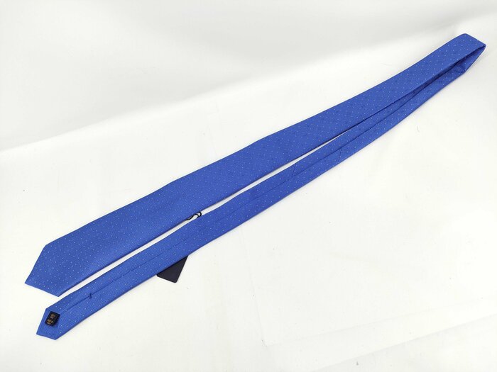 LOUIS VUITTON ルイヴィトン ネクタイ モノグラム M75941 ブルー シルク メンズ 刺繍 ドット 新品未使用展示品