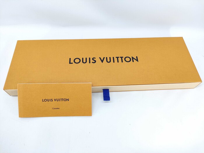 LOUIS VUITTON ルイヴィトン ネクタイ モノグラム M75941 ブルー シルク メンズ 刺繍 ドット 新品未使用展示品