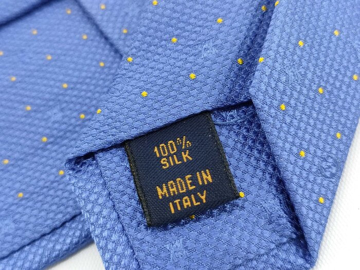 LOUIS VUITTON ルイヴィトン ネクタイ モノグラム M75941 ブルー シルク メンズ 刺繍 ドット 新品未使用展示品